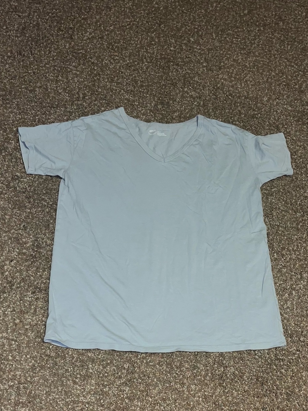 Aerie V-Neck Oversized Blue Tee XS NWOT